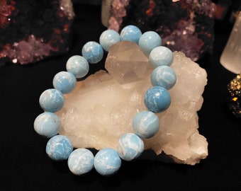 Larimar Healing Bracelet 12mm