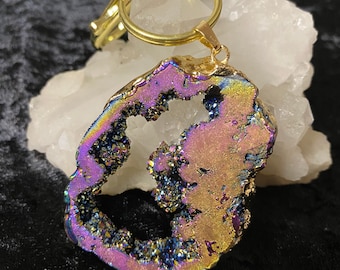 Aqua Aura Keychain