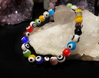 Evil Eye 8mm Healing Bracelet