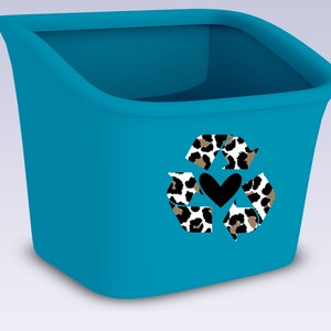 Recycling Sticker Recycle Label Recycle Bin Decal Sticker Office Label, Office Décor