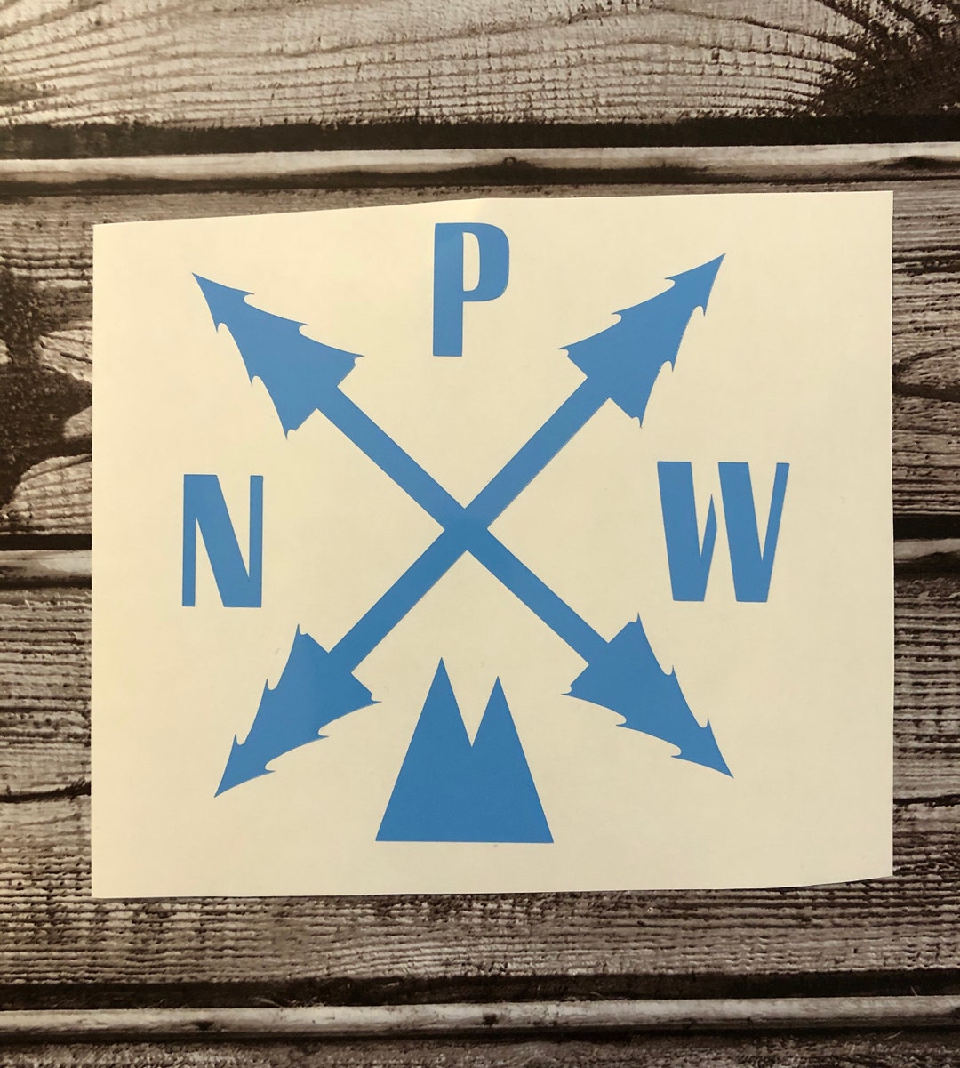 Pacific Northwest Decal | PNW Bumper Sticker With Trees and Mountains ...