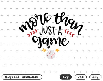 More Than A Game Svg Etsy