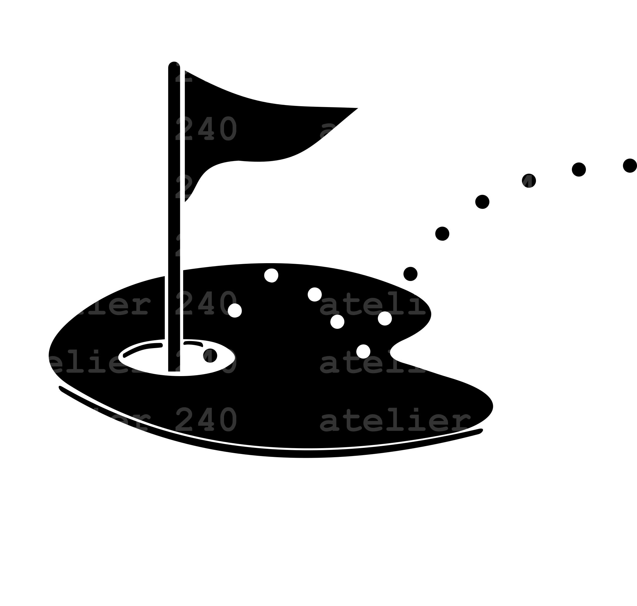 Download Golf Flag SVG/Clipart/ Silhouette/ Cut Files/Instant Download | Etsy