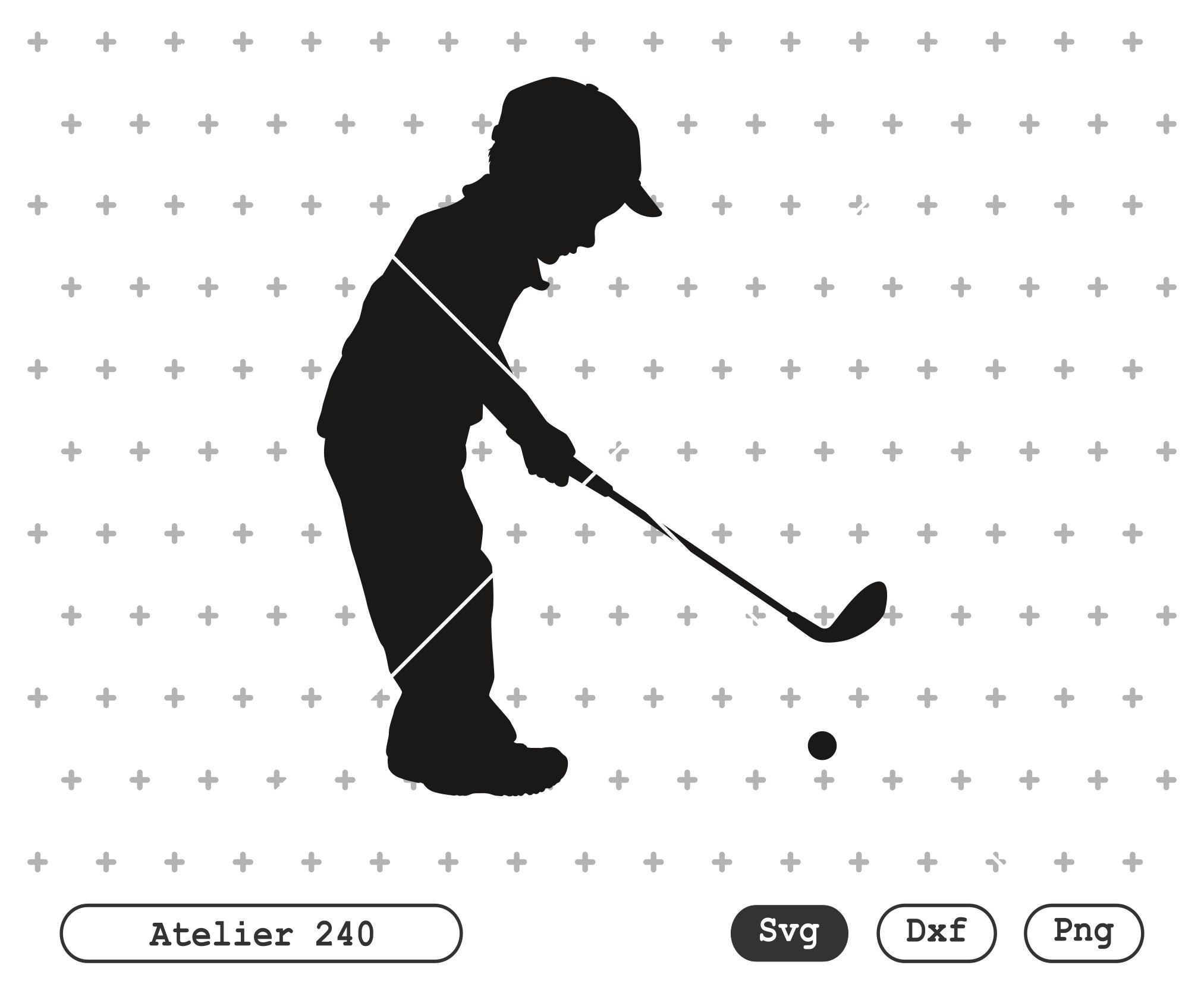 Download Baby Golf Silhouette Svg Cut File Commercial Free Instant Etsy