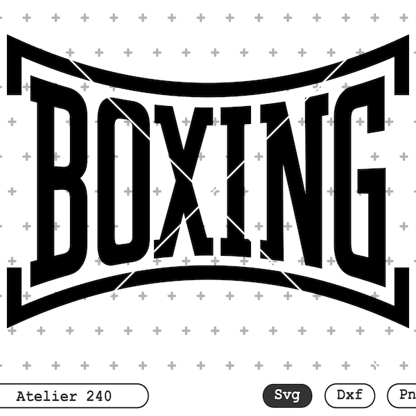 Boxing logo SVG | Boxing Clipart | Boxing Files for Cricut | Boxing Cut Files For Silhouette | Boxing Dxf