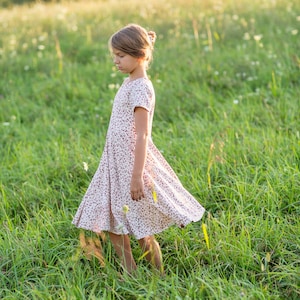 Modest Handmade Dress Girl/Toddler/Baby- Sand Animal Print- Autumn- Winter