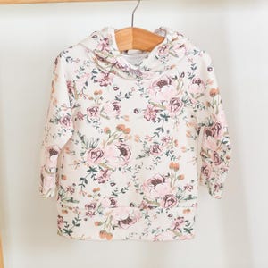 Floral Baby Hoodie: Handmade Soft Cotton Sweatshirt