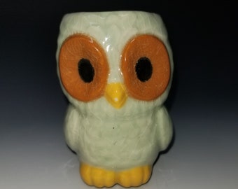 Handmade Ceramic Owl Planter. Great for Succulents, Cactus, Indoor Plants, ect. Handpainted.