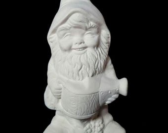 DIY Bisque Alberta's Garden Gnome w/ Watering Can Paint Your Own Pottery! Ready to Paint. FREE SHIPPING for all orders 35+