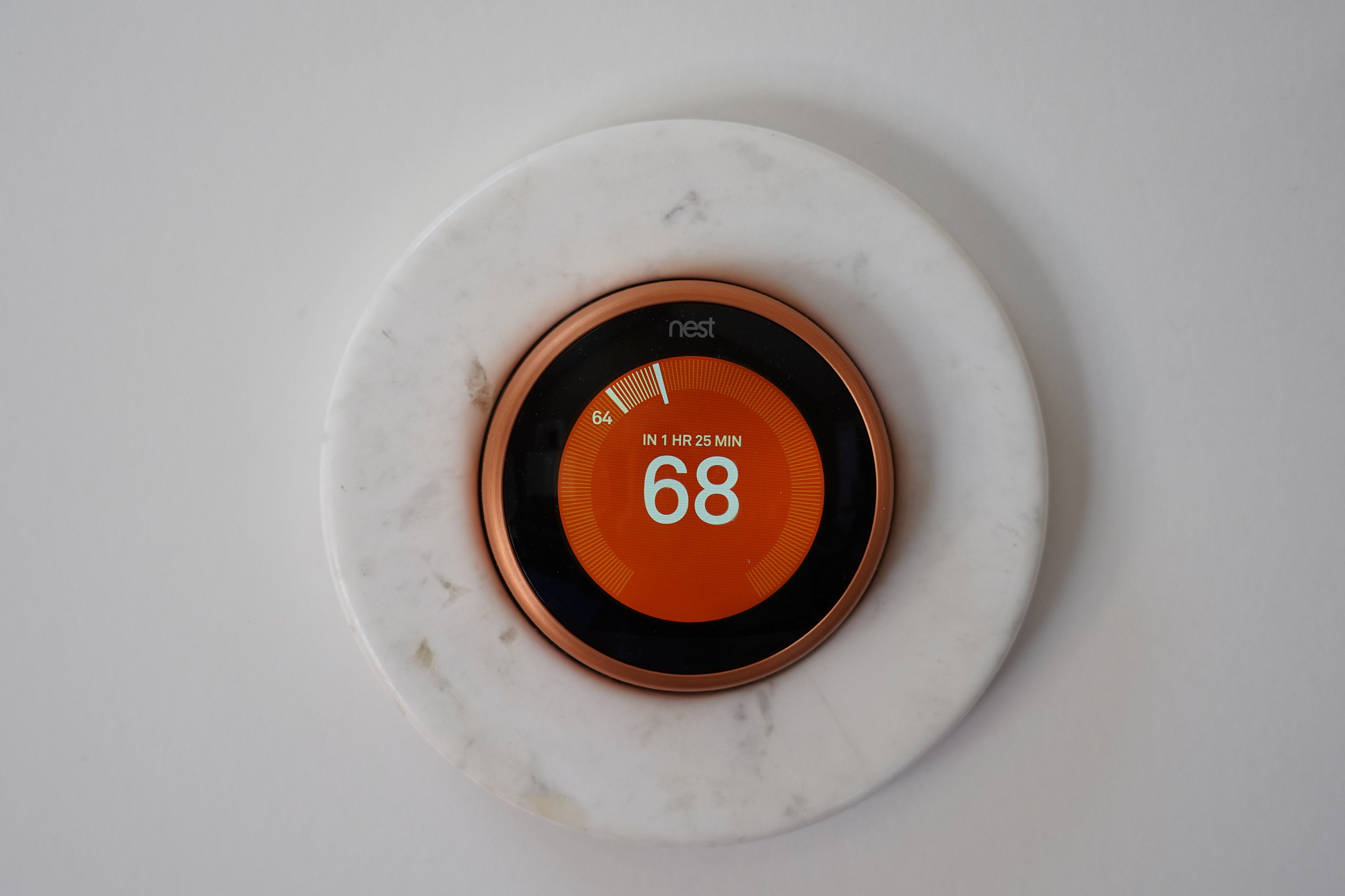 Natural Marble Nest Thermostat Wall Plate With Good Mounting for Nest