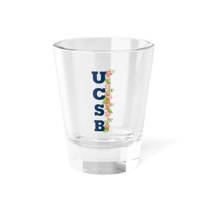 UCSB Shot Glass, Beach School Shot Glass, UCSB Alumni Gift, Santa Barbara Shot Glass, 1.5oz