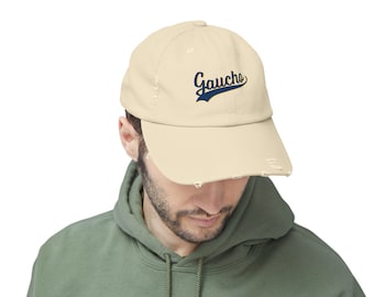 UCSB Gauchos Baseball Distressed Cap, Unisex Cotton Twill