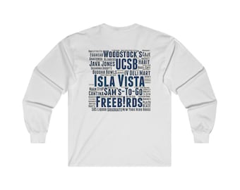Isla Vista UCSB Alumni Long Sleeve Tee – IV Landmarks T-Shirt