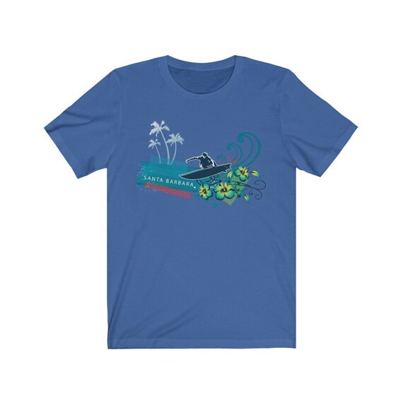 Santa Barbara Surf T Shirt Surfing Lovers Santa Barbara Surf T Shirt Surfing Lovers
