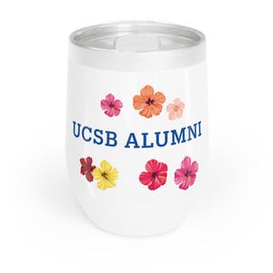 UCSB Alumni Wine Tumbler, Beach Wine Tumbler, UCSB Alumni Gift, Isla Vista Wine Tumbler, Santa Barbara 12oz Insulated Wine Tumbler