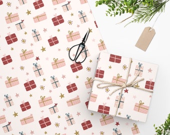 Holiday Wrapping Paper - Holiday Gift Paper - Christmas Wrapping Paper - Christmas Presents Gift Paper - Holiday Trees Wrapping Paper