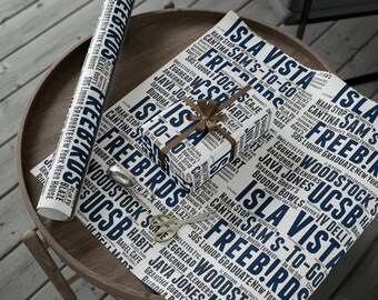 Isla Vista Landmarks Gift Wrap - UCSB Alumni Wrapping Paper