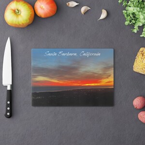 Beach Cutting Board, Beach House Decor, Beach Theme Wedding, Sunset Beach Wedding Gift, Ocean Cutting Board, Custom Cutting Board
