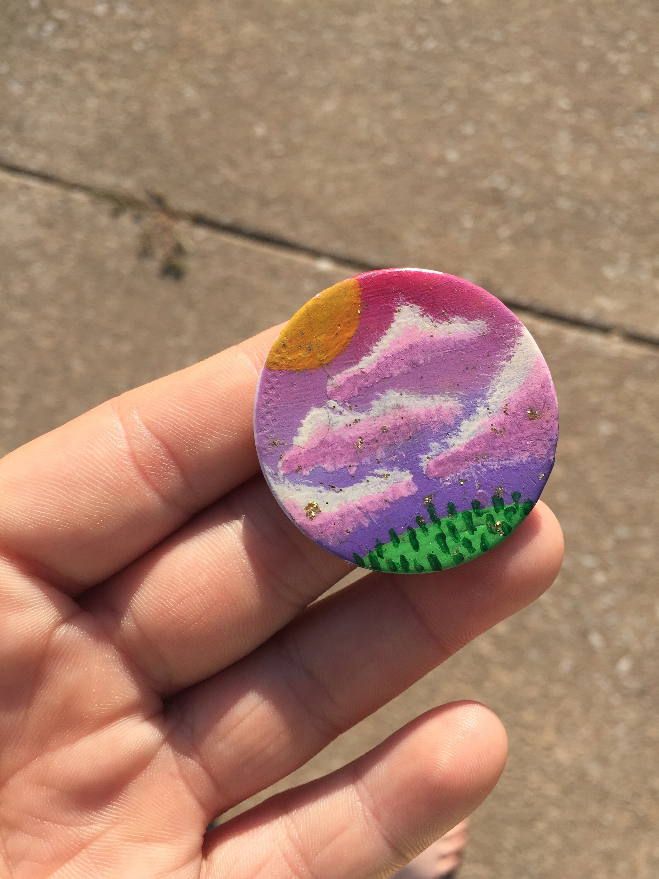 Painted Sky Pop Socket