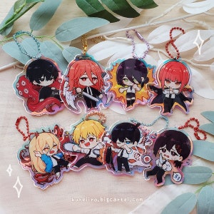 Chainsaw Man Holographic Charms