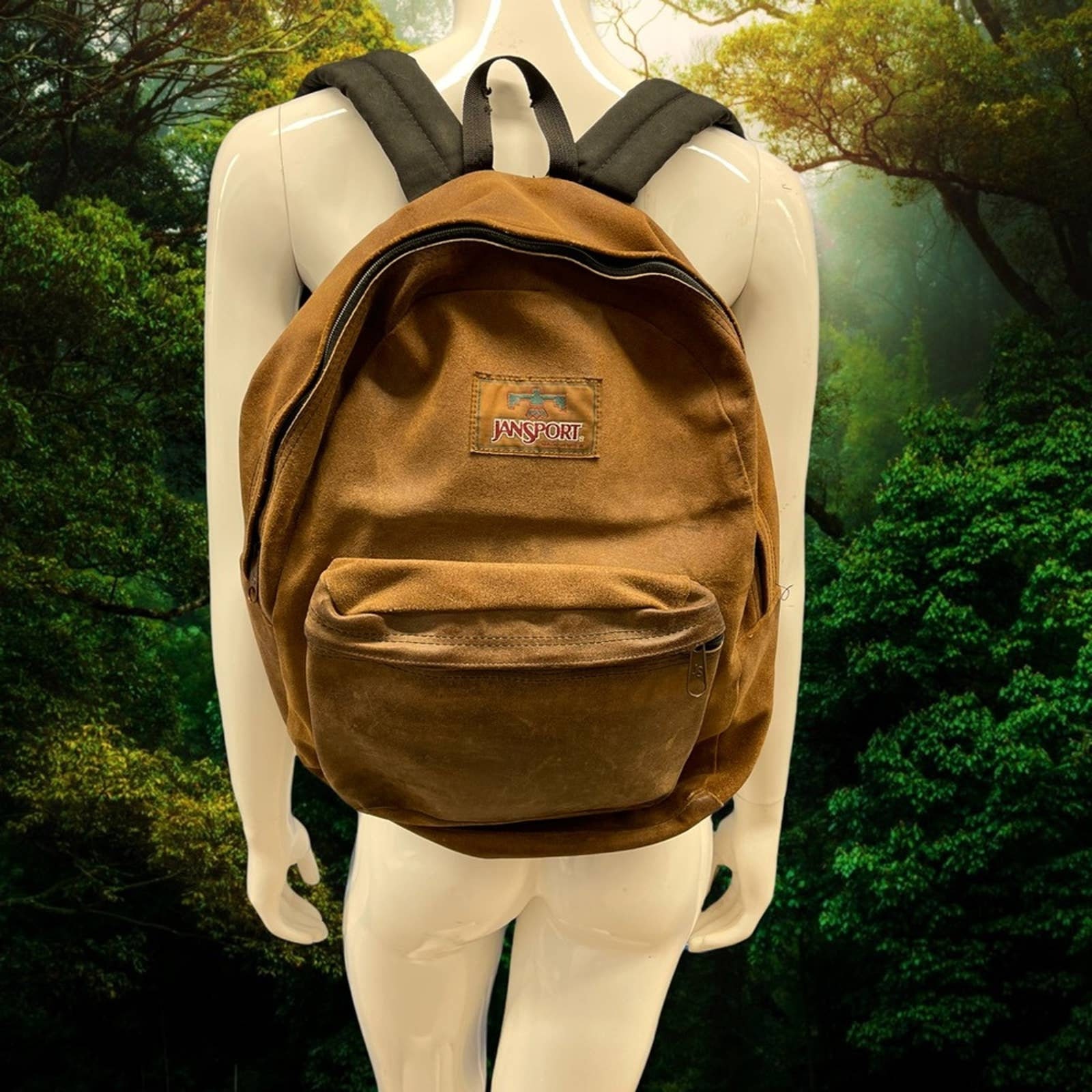 Rare Vintage Jansport Brown All Leather Adventure Backpack 1990s Distressed Etsy