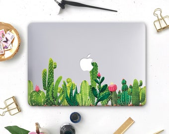 Green Blue Strawberry Leaves Fruit Cute Macbook Hard Case for Macbook Air 1113 Pro 131516 2008-2020 Custom Personalized Macbook Cover