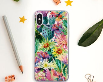 Cactus iPhone 14 Case iPhone 13 Pro Case iPhone 11 Pro Max Case iPhone 8 Plus Case succulent art iPhone 12 Case iPhone 11 Case iPhone X case