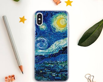 Art iPhone 15 Pro case iPhone 14 Pro Case iPhone 11 Pro Case iPhone 12 Pro Case Starry Night art iPhone XS Case iPhone 11 Case iPhone X case