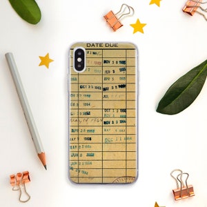 Scheda biblioteca custodia iPhone 14 Pro custodia iPhone 13 Pro custodia iPhone 12 Pro topo di biblioteca custodia iPhone XS custodia iPhone X custodia iPhone 11 scheda data di scadenza