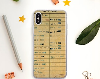 Library Card iPhone 17 Pro Case iPhone 14 Pro case iPhone 13 Pro case iPhone 12 Pro bookworm iPhone 16 Pro case iPhone 15 Case Due Date Card