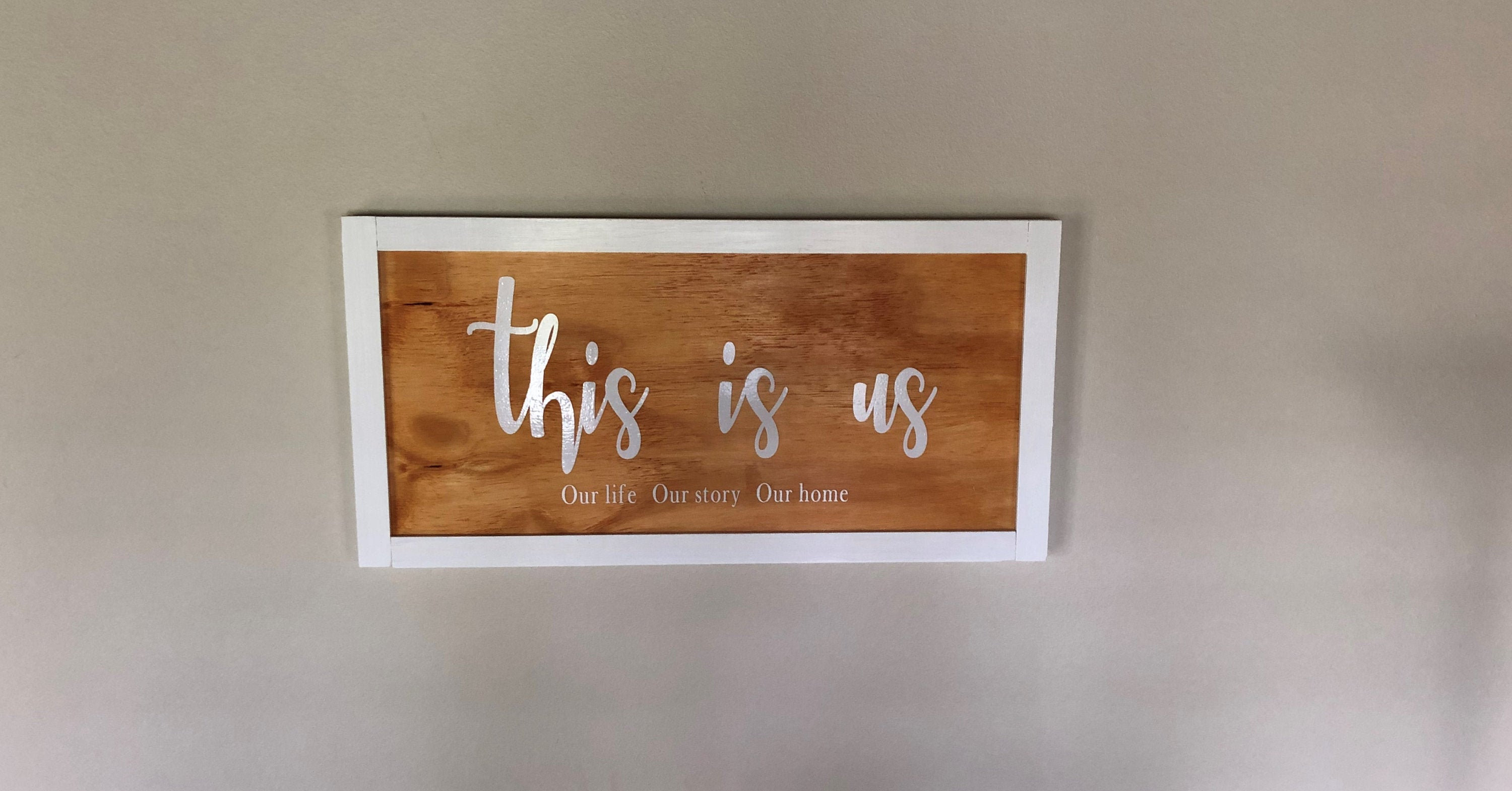 This Is Us Wood Sign Etsy
