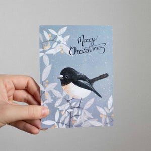 Postkarte Christmas Bird