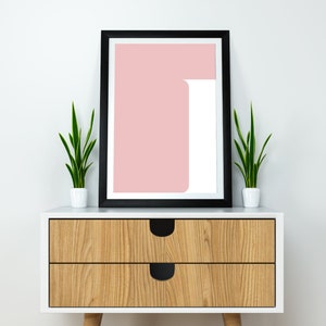 I Initial Artwork I Print Letter I Single Letter Print Initial Print Printable Art Letter Art Wall Art Name Initial Letter Print