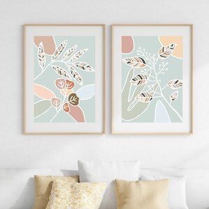 Original Artwork Botanical Print Set of 2 Plant Print Botanical Wall Art Plant Print Bedroom Print Set of 2 Botanical Prints Boho
