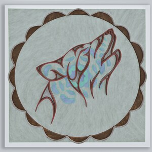 Multilayer Wolf Mandala svg, files SVG - PNG - Cdr - Dxf - Dwg - Eps - AI, File For Laser, and Paper Cut Mandala Pattern, layered mandala