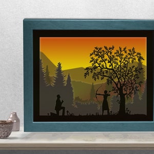 Multicamadas "Nem pense nisso" Shadow Light Box para amantes e perdedores, arquivos | .SVG | .PNG | .Cdr | . Dxf| | .Dwg | .Eps | .AI |