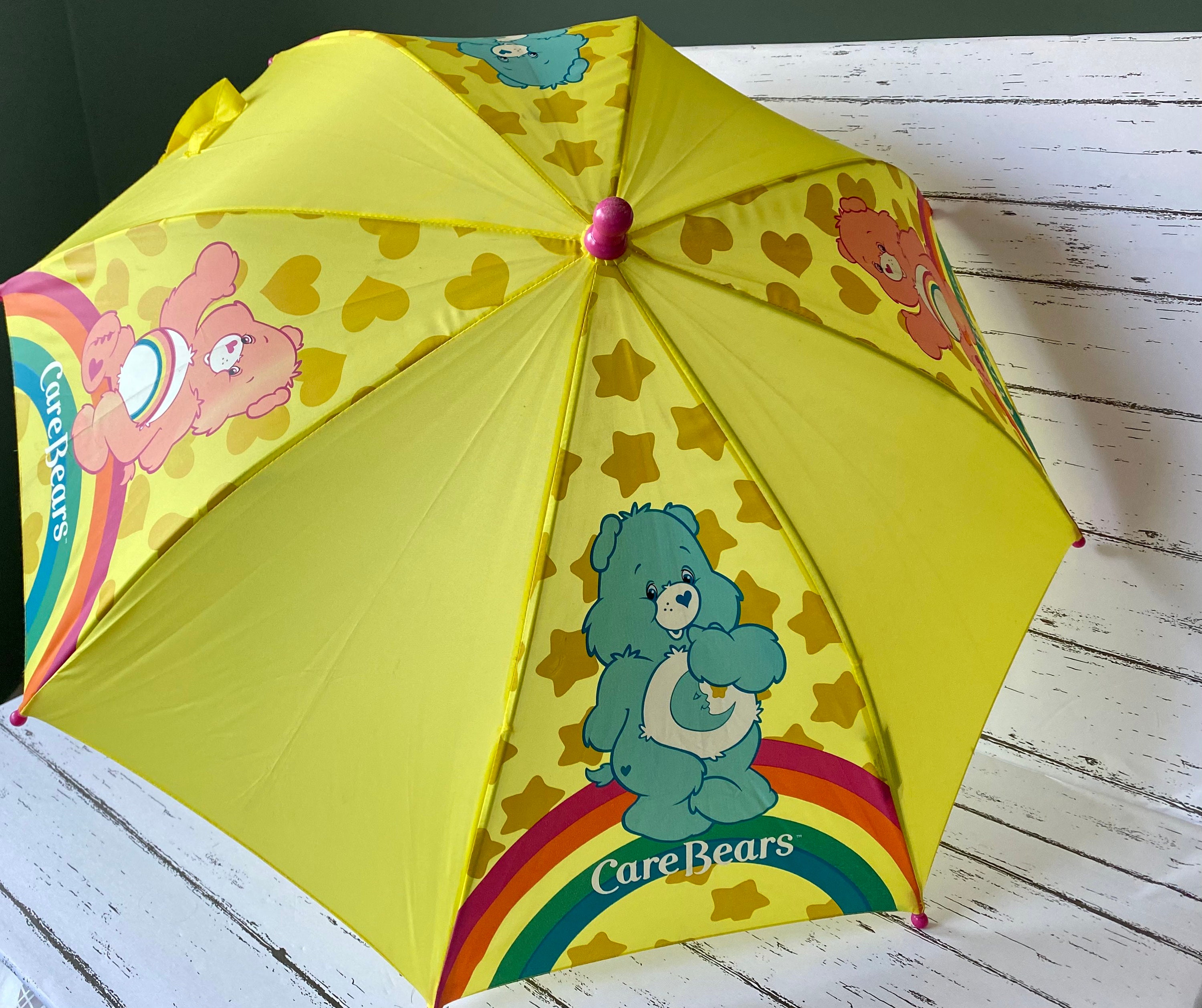 Vintage Care Bears Kids Umbrella Rainbow