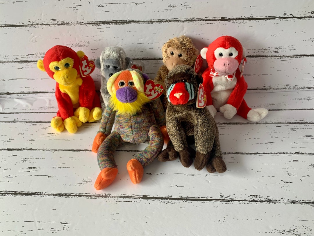 Pick Your Own Ty Beanie Babies, Beanie Babies, Monkey Beanie Babies