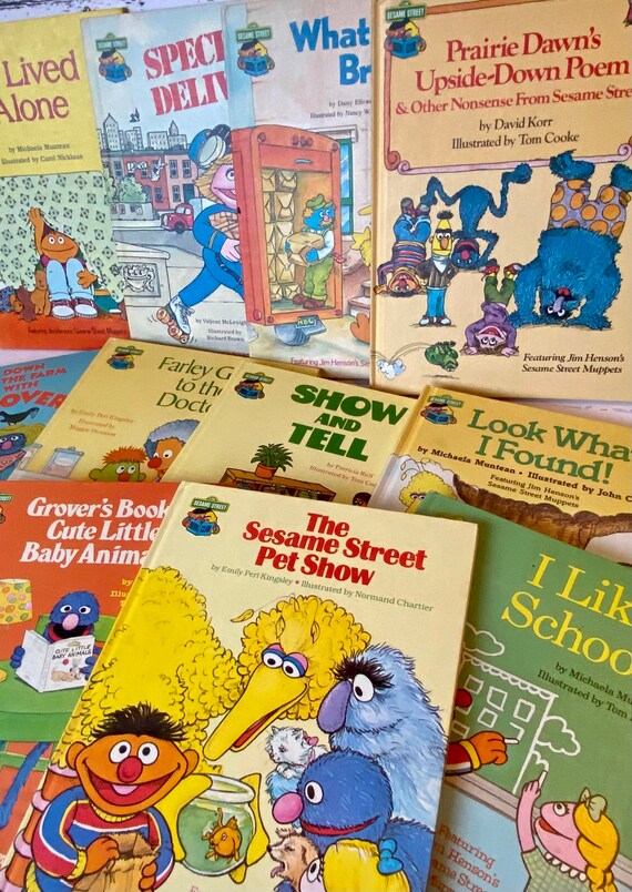 Sesame Street Sesame Street Books Vintage Sesame Street 80s Etsy