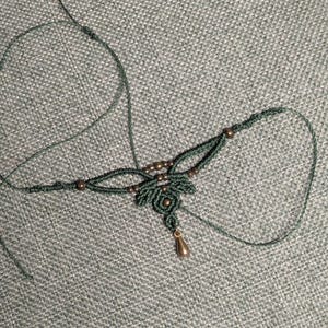 Custom Leafy Macramé Choker