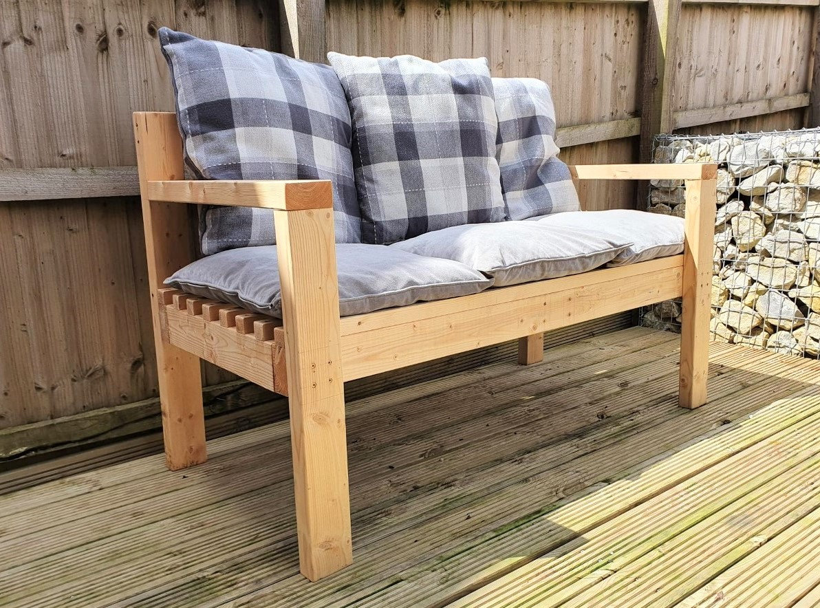 Garden Bench Outdoor 3 Seater Sofa Hand Made Wooden / Patio / | Etsy