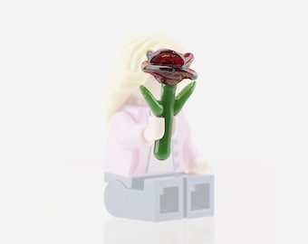 2-Pack Minifigure Glass Rose