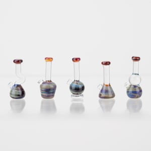 5-teiliges Indigo Minifigur Glas Replik Becher Set