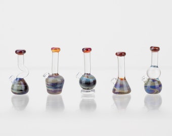 5-Piece Rustic Indigo Minifigure Glass Replica Beaker Set