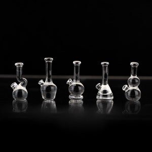 5-Piece Clear Glass Minifigure Glass Replica Beaker Set