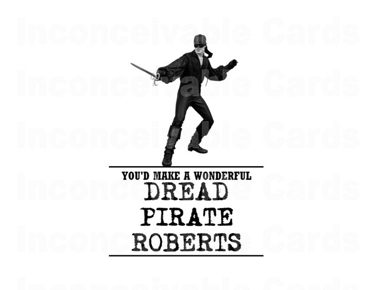 You'd Make A Wonderful Dread Pirate Roberts Dread Pirate Roberts Any Occasion Greeting Card 80s Cult - Etsy