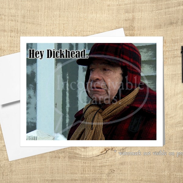 Grumpy Old Men - Hey D*ckhead Funny Card for Any Occasion/Funny Birthday Card, Old Man card, Snarky Card