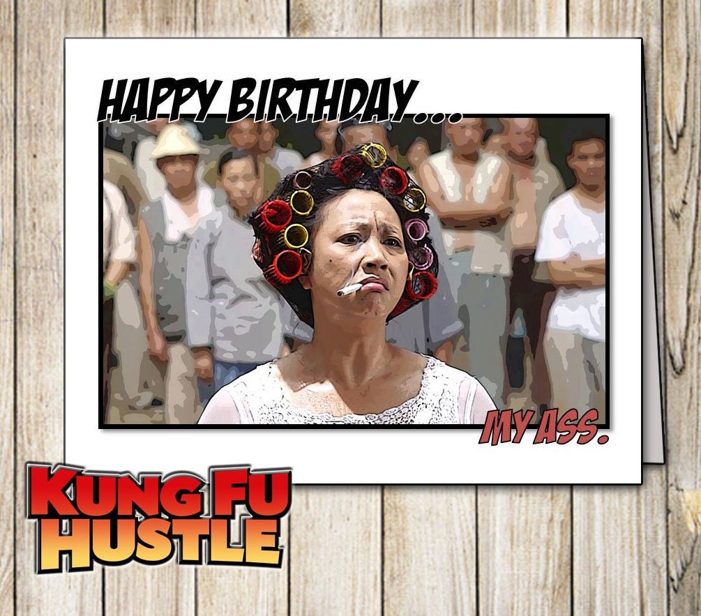 Kungfu Hustle Landlady Birthday Card - Etsy Israel Kungfu Hustle Landlady Birthday Card - Etsy Israel