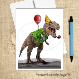 Funny "Ancient As F-" Dinosaur Card, T-rex Funny Birthday Card!