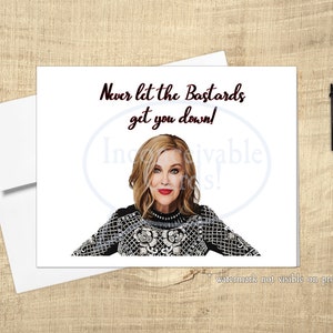 Grappig "Laat je nooit afschrikken door B@stards!" Support Card, Thinking of You *Tijd beperkt: GRATIS ansichtkaart bij in aanmerking komende aankoop